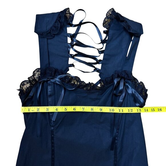 Lip Service Dress Whimsigoth Goth Lace Size L Black Witchy Hot Topic NEW NWT - Picture 12 of 15
